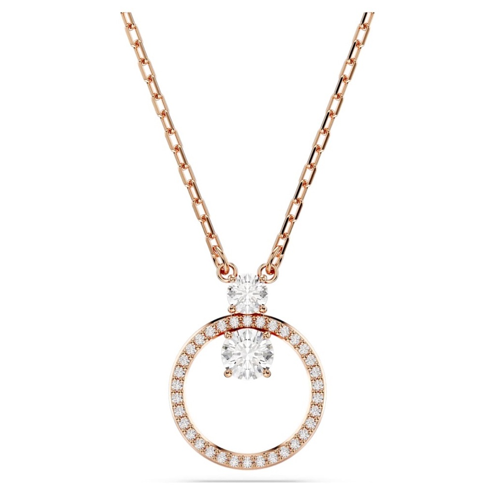 Swarovski Constella pendant
Pavé, Round cut, White, Rose gold-tone plated NWT